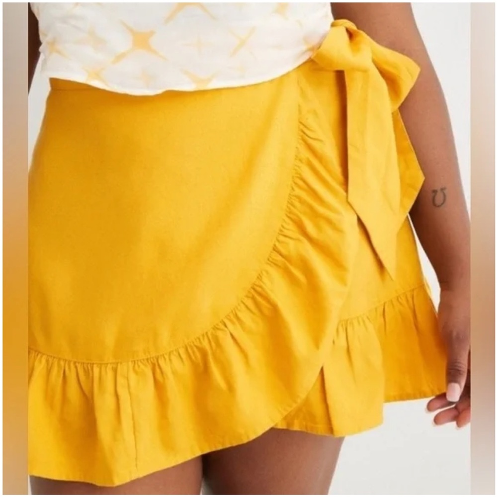 Aerie - Ruffle Hem Wrap Skirt